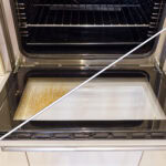 how to clean oven glass with Magic BBQ & Oven